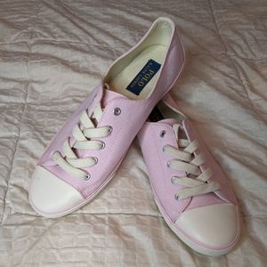 Ralph Lauren pink canvas shoes